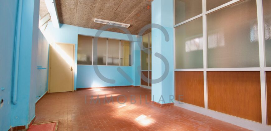 LOCALE COMMERCIALE E AMPIO MAGAZZINO IN VENDITA